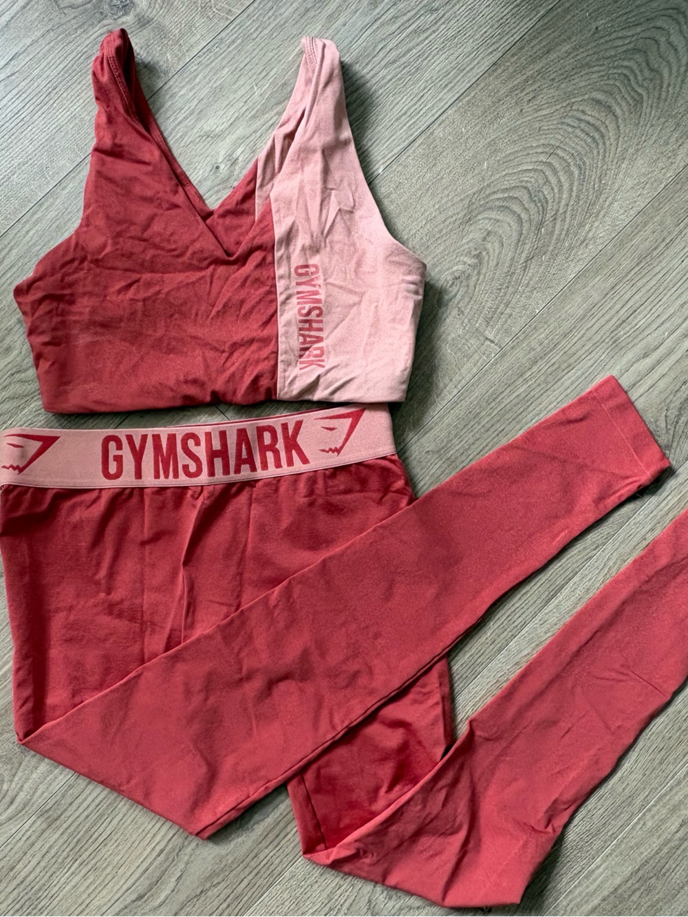 Gymshark Coral Pink Seamless Set S/M Matching Workout set - Picture 2 of 3